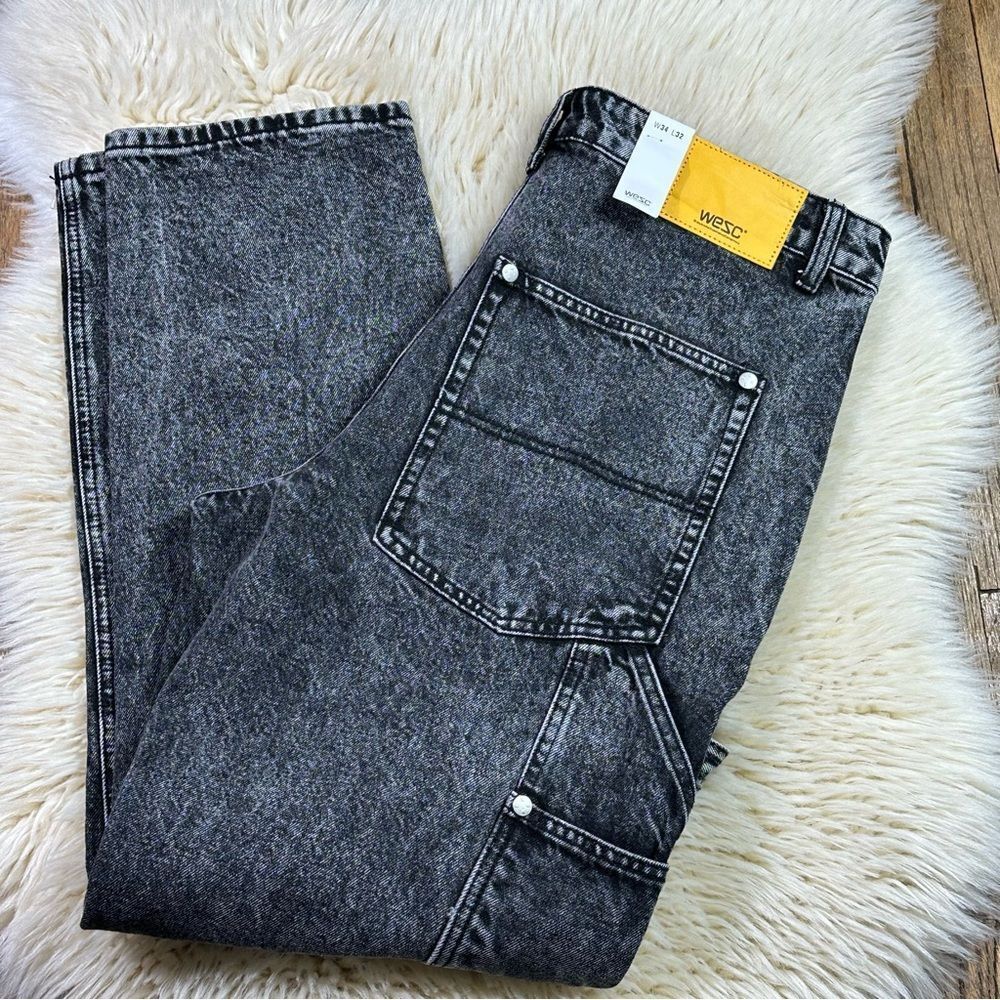 WESC Black Denim Jeans W34  L32 Men’s Streetwear